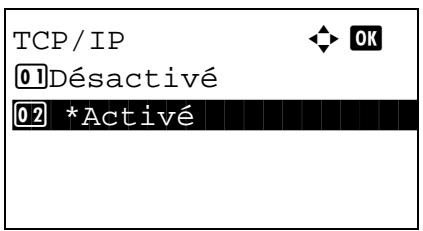 KYOCERA 2030 - Configuration tcp/ip (IPV4) - 6