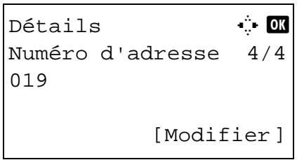 KYOCERA 2030 - Saisir du numéro d'adresse - 1