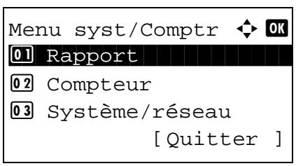 KYOCERA 2030 - Redémarrage du système - 1