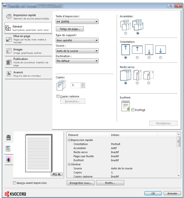 KYOCERA 2030 - Impression - impression à partir d'une application - 2