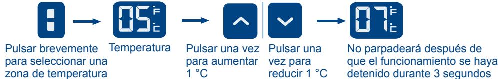 HAIER WS151GDBI - Configuración de la temperatura - 1