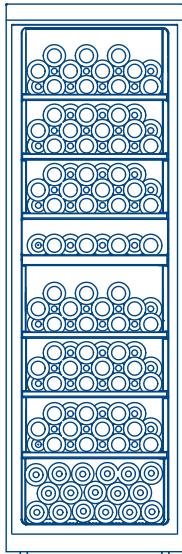 HAIER WS151GDBI - Nom des éléments de la cave à vin - 5