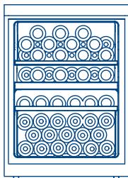 HAIER WS151GDBI - Nom des éléments de la cave à vin - 2