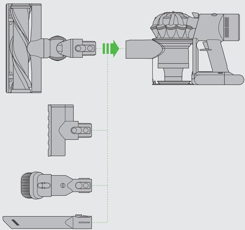 DYSON V8 ABSOLUTE PRO - Mode d'alimentation et durée de fonctionnement - 4