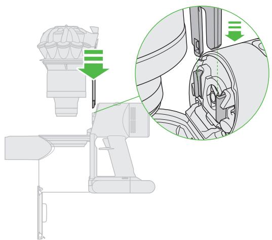 DYSON V8 ABSOLUTE PRO - Levoyant est allumé pendant la charge. - 12