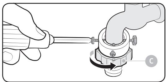 SAMSUNG WD80J6A10AW - ETAPE 4 - Raccordez le tuyau d'eau - 4