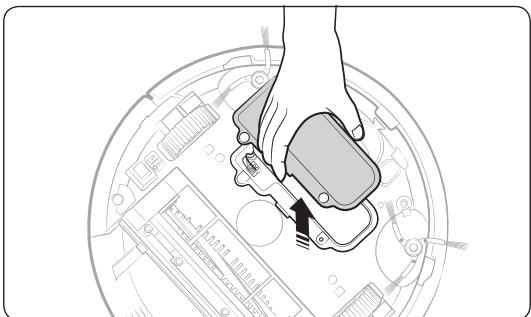 SAMSUNG SR10J503FU - Comment retirer la batterie - 2