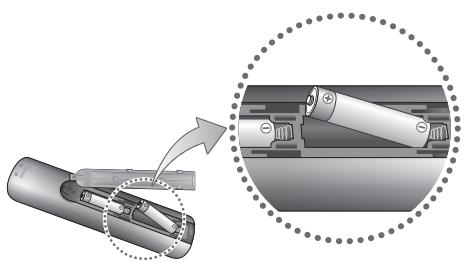 SAMSUNG BD H6500 - Installazione delle batterie - 1