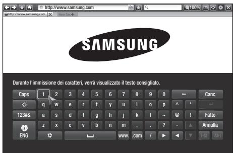 SAMSUNG BD H6500 - Utilizzo del popup tastiera - 1