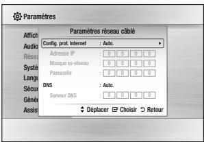 SAMSUNG BDJ5500 - Paramètres réseau câble - 1