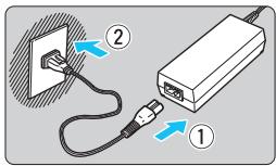 CANON EOS 1200D - Utilisation d'une prise secteur - 1