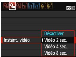 CANON EOS 1200D - Sélectionnez [Instant. video]. - 1