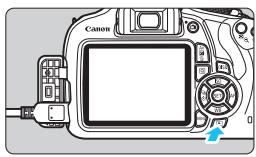 CANON EOS 1200D - Positionnez le commutateur d'alimentation de l'appareil photo sur < ON> - 1