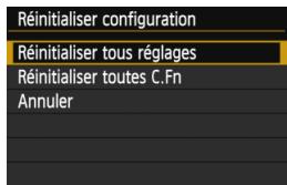 CANON EOS 1200D - MENU Rétabillisement des réglages par défaut de l'appareil photo - 2