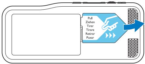 PHILIPS POCKET-MEMO DPM6000 - Installer l'enregistreur - 2