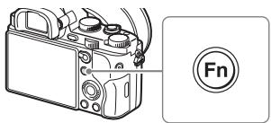 SONY ALPHA 7 - Valg af en fonction vha. Fn (Funktion)-knappen - 1