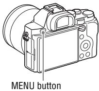 SONY ALPHA 7 - MENUButton  (Setup) 4 [Date/Time Setup] or [Area Setting] - 1