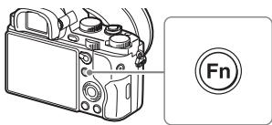 SONY ALPHA 7 - Auswahlen einer Funktion mit der Taste Fn ( Funktion) - 1