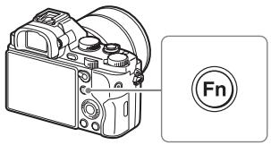 SONY ALPHA 7 - Velge en funksjon ved hjelp av Fn (funksjonsknappen) - 1