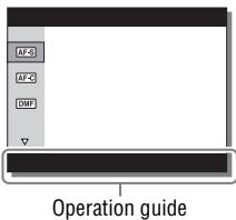 SONY ALPHA 7 - To set the individual settings in the dedicated screen - 1