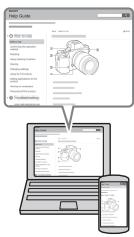 SONY ALPHA 7 - For att lara dig mer om kameran ("Hjalpguide") - 1