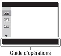 SONY ALPHA 7 - Configuration de chaque réglage sur l'écran dédié - 1