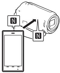 SONY HDR PJ330 - Connexion une touche avec un appareil android prenant en charge NFC - 2