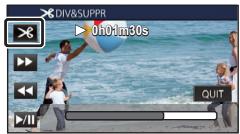 PANASONIC HC-V750 - Pour diviser une scène à supprimer partiellement (mp4/iframe) - 2
