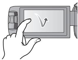 PANASONIC HC-V750 - Toucher et glissement - 1