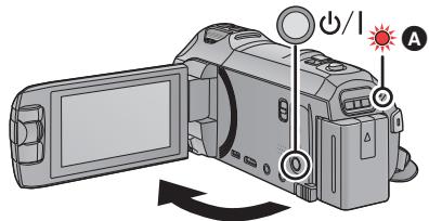 PANASONIC HC-V750 - Pour mettre sous/hors tension l'appareil avec la touche alimentation - 1