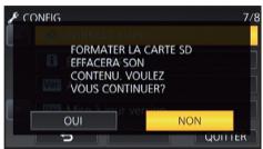 PANASONIC HC-V750 - Pour permettre au rebut ou donner la carte SD, veuillez noter ceci: - 1