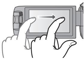 PANASONIC HC-V750 - Toucher et glissement - 2