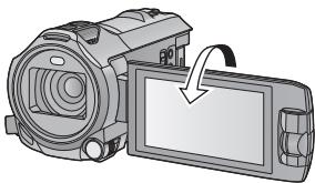 PANASONIC HC-V750 - Tournez l'écran ACL vers le côté objectif. - 1