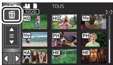 PANASONIC HC-V750 - Suppression de scènes/images fixes - 2