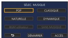 PANASONIC HC-V750 - (Lorsque [régler EFFETS] est sélectionné) touchez l'effet désiré. - 2