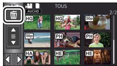 PANASONIC HC V770 - Suppression de scènes/images fixes - 2
