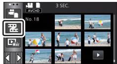 PANASONIC HC V770 - Faits saillants et intervalles par index - 2