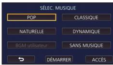 PANASONIC HC V770 - Touchez [demarrer] et démarrez le test du son. - 1