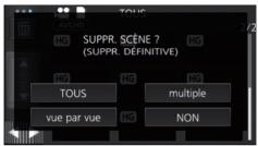 PANASONIC HC V770 - Suppression de scènes/images fixes - 3