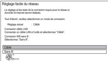 PANASONIC DMR-BWT745 - Réglage facile du réseau - 1