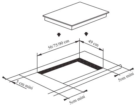 CANDY CI640CB - Installasjon av platetoppen - 1