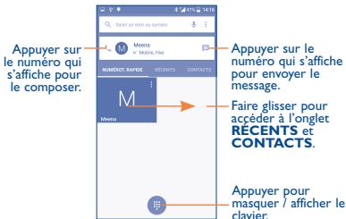 ALCATEL ONE TOUCH GO PLAY - Passer un appel - 1