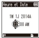OLYMPUS VN-731PC - Réglage de l'heure et de la date - 2