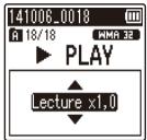 OLYMPUS VN-732PC - Appuyez sur la touche  OK pendant la lecture. - 2