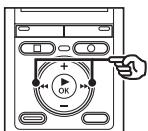 OLYMPUS VN-732PC - Appuyez sur la touche  ou pour selectionner I'elément de configuration souhaite. - 1