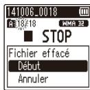 OLYMPUS VN-733 PC - Suppression de fichiers - 8