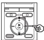 OLYMPUS WS-833 - Appuyez sur la touche OK. - 3