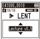 OLYMPUS WS-833 - Appuyez sur la touche + / - - 2