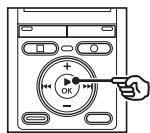 OLYMPUS WS-833 - Appuyez sur la touche OK. - 1