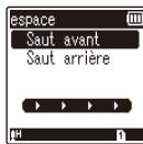 OLYMPUS WS-833 - Configuration d'un espace - 2